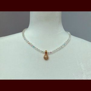 Swarovski Savvy Glass Bead 18” Crystal Necklace